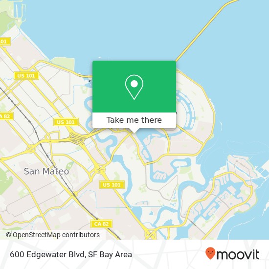 Mapa de 600 Edgewater Blvd