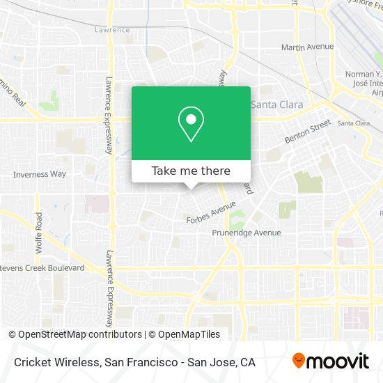 Mapa de Cricket Wireless