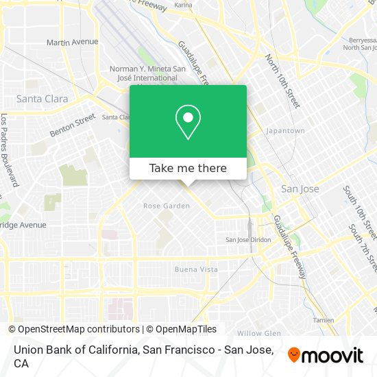 Mapa de Union Bank of California