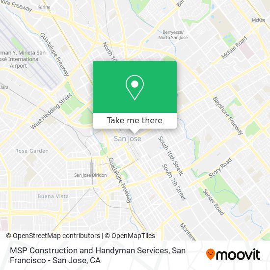 MSP Construction and Handyman Services map