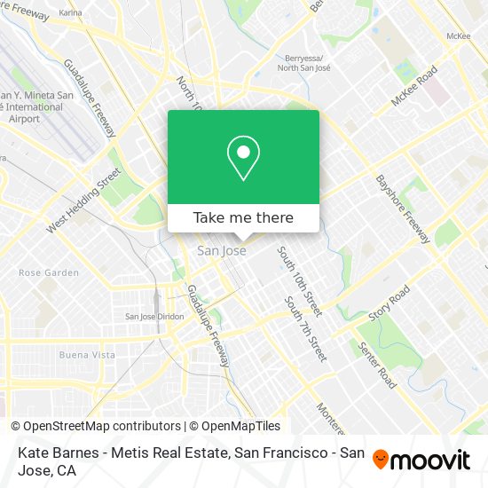 Mapa de Kate Barnes - Metis Real Estate
