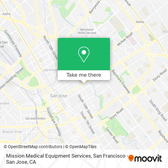 Mission Medical Equipment Services map