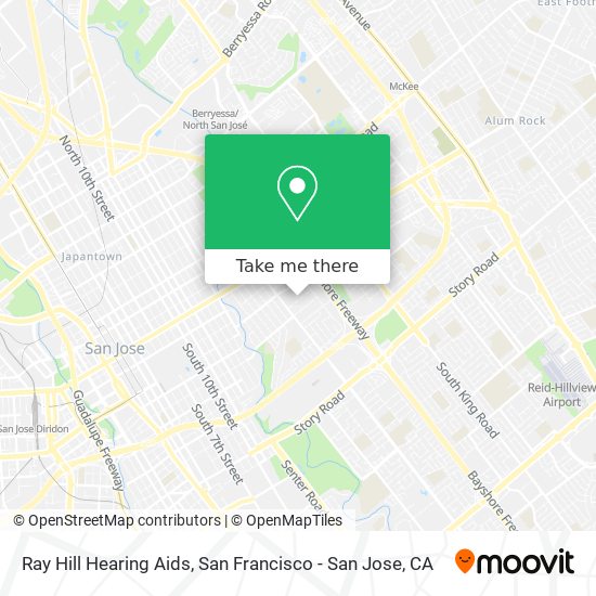 Ray Hill Hearing Aids map