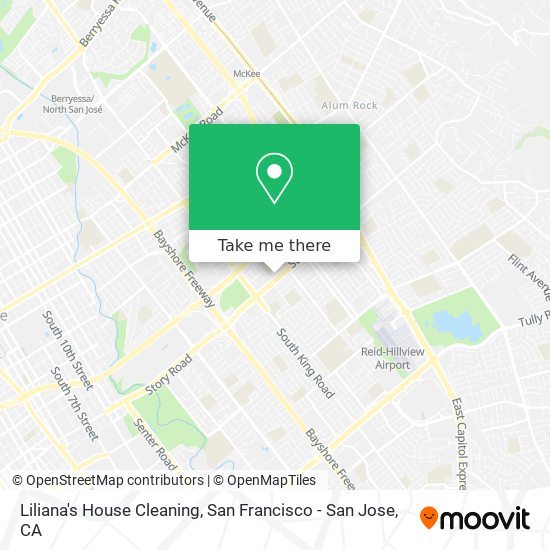 Liliana's House Cleaning map