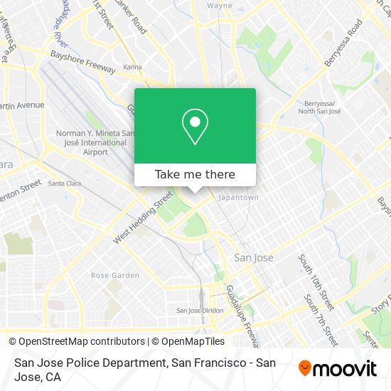 San Jose Police Department map