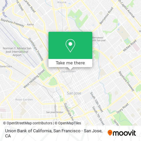 Mapa de Union Bank of California