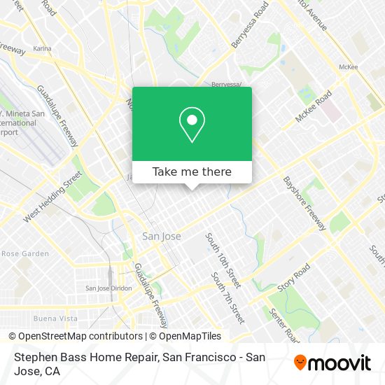 Stephen Bass Home Repair map