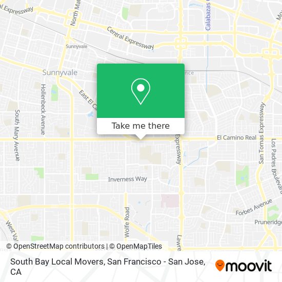 Mapa de South Bay Local Movers