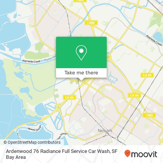 Mapa de Ardenwood 76 Radiance Full Service Car Wash