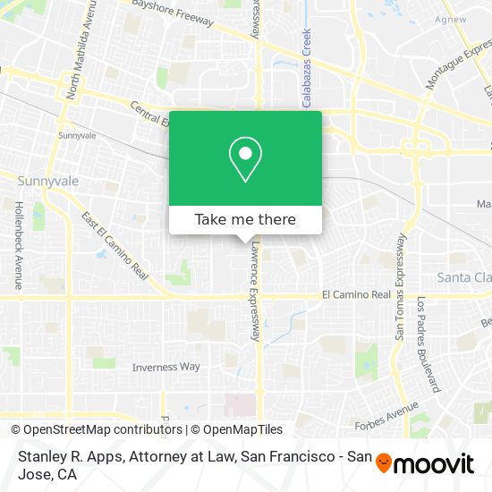 Stanley R. Apps, Attorney at Law map