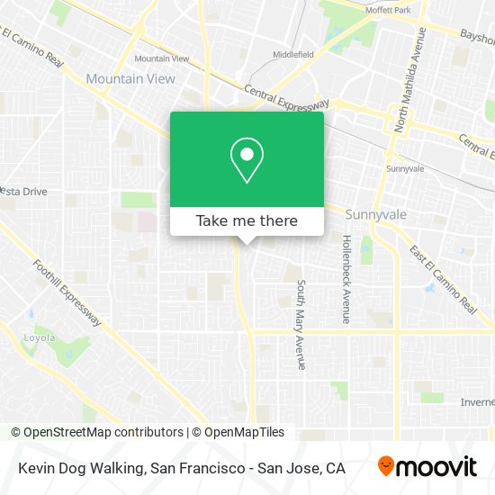 Mapa de Kevin Dog Walking