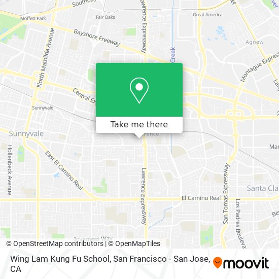 Wing Lam Kung Fu School map