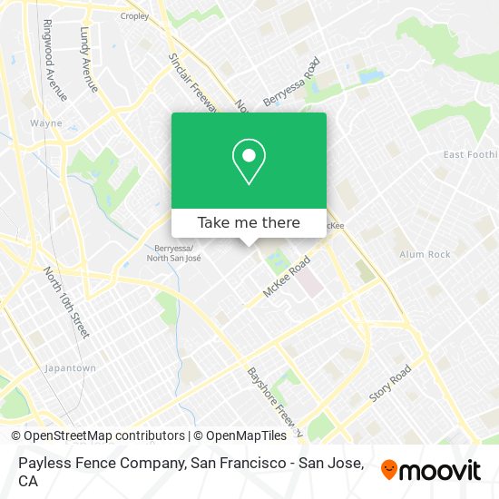 Mapa de Payless Fence Company