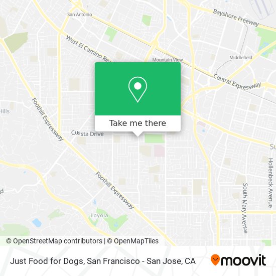 Just Food for Dogs map