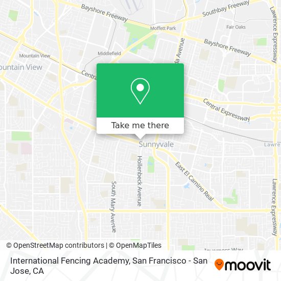 Mapa de International Fencing Academy