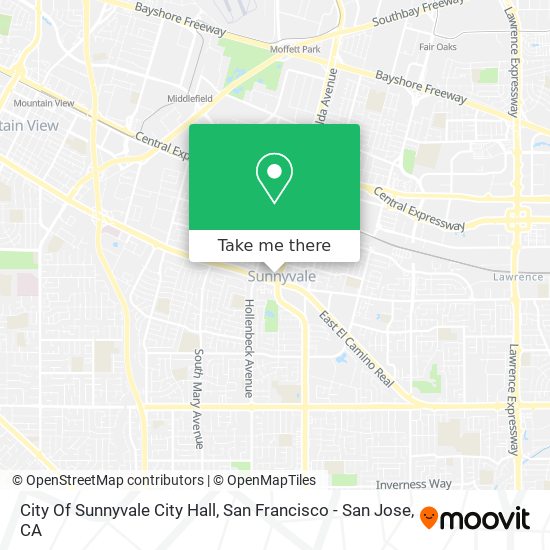 Mapa de City Of Sunnyvale City Hall