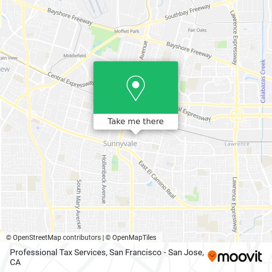 Professional Tax Services map