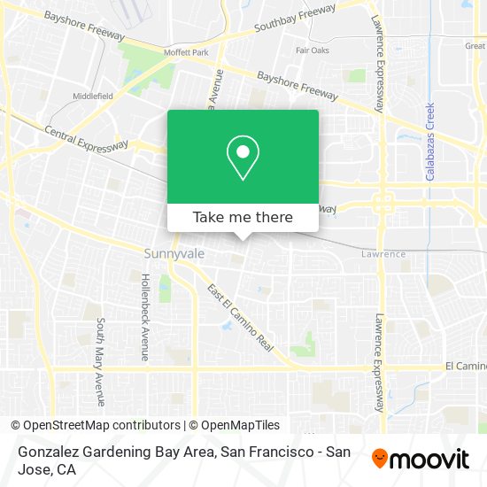 Gonzalez Gardening Bay Area map