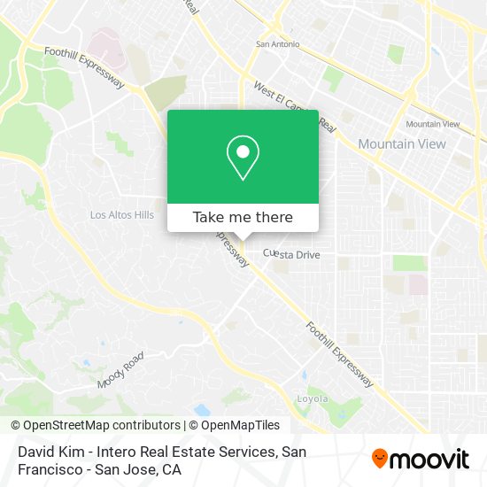 Mapa de David Kim - Intero Real Estate Services