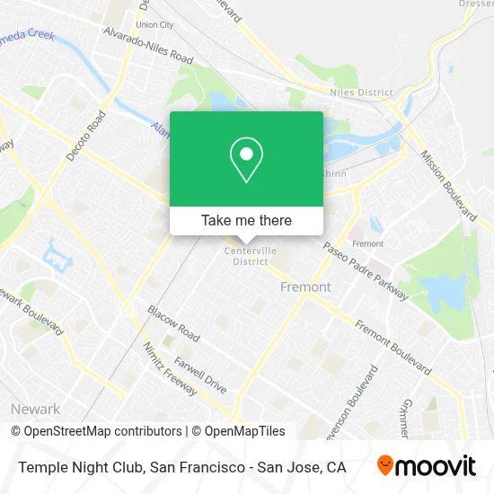 Temple Night Club map