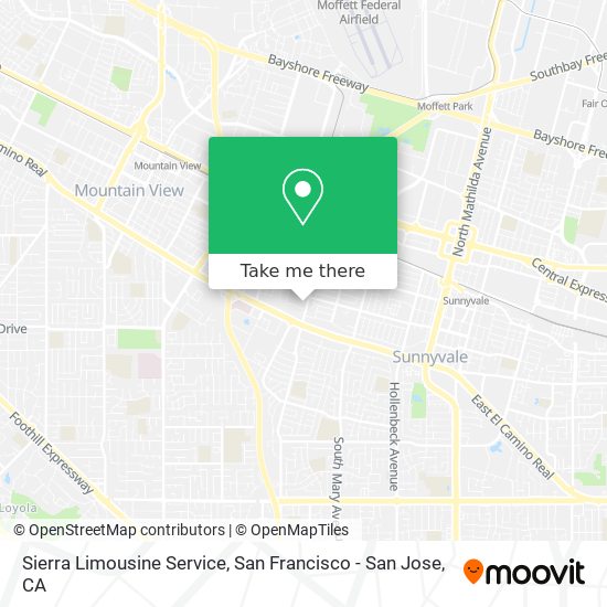 Sierra Limousine Service map