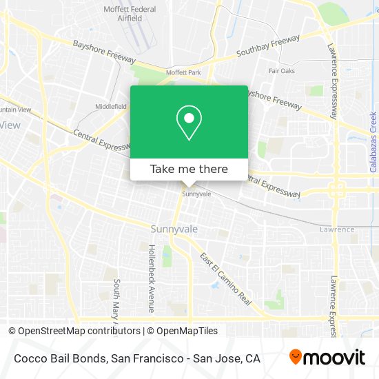 Cocco Bail Bonds map