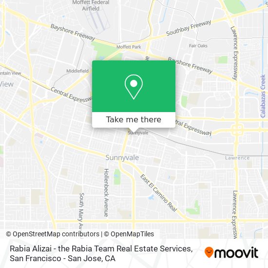 Rabia Alizai - the Rabia Team Real Estate Services map