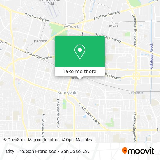 City Tire map