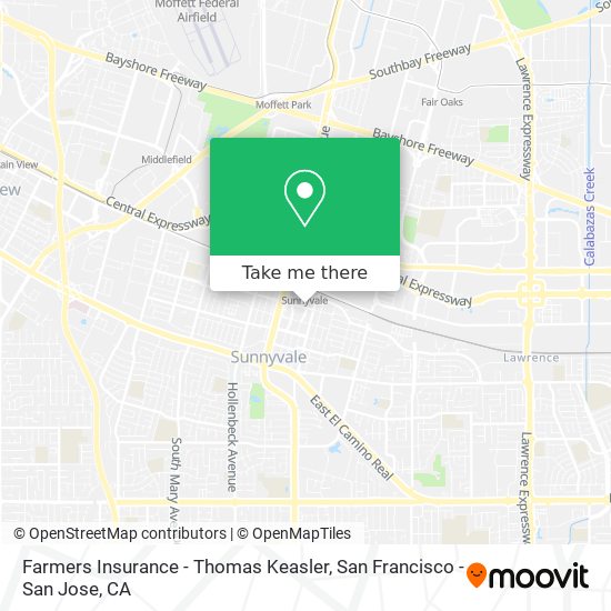 Farmers Insurance - Thomas Keasler map