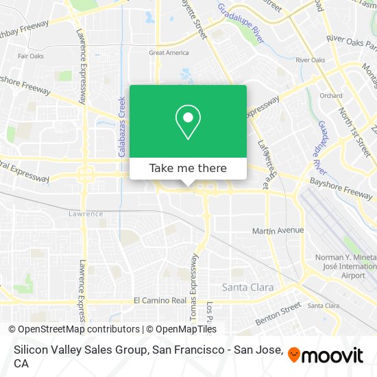Mapa de Silicon Valley Sales Group