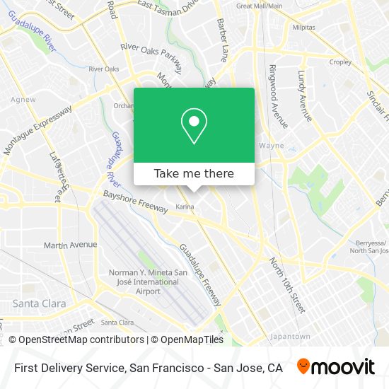 Mapa de First Delivery Service