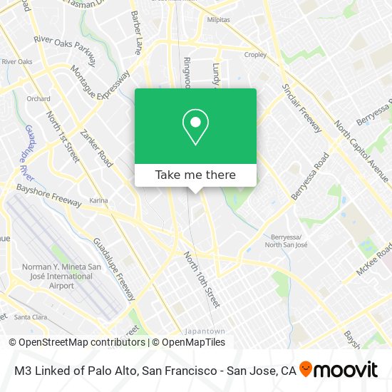 Mapa de M3 Linked of Palo Alto