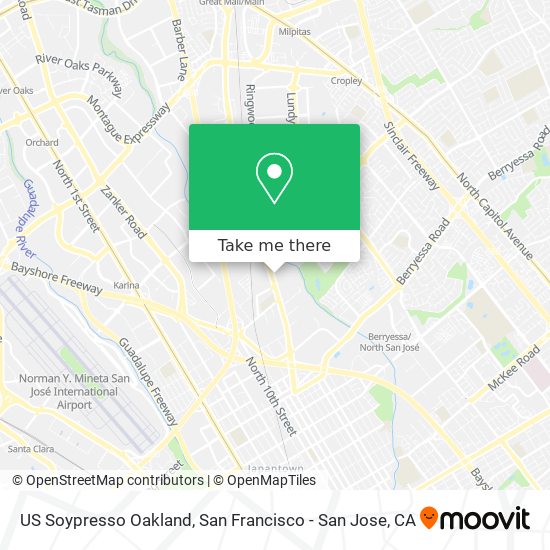 Mapa de US Soypresso Oakland