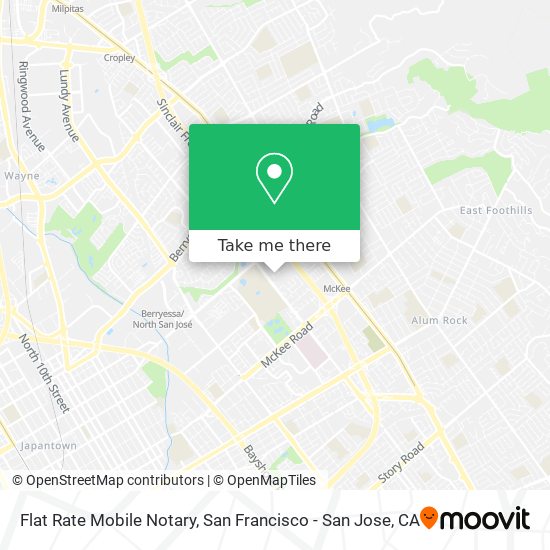 Flat Rate Mobile Notary map