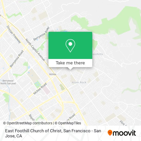 Mapa de East Foothill Church of Christ