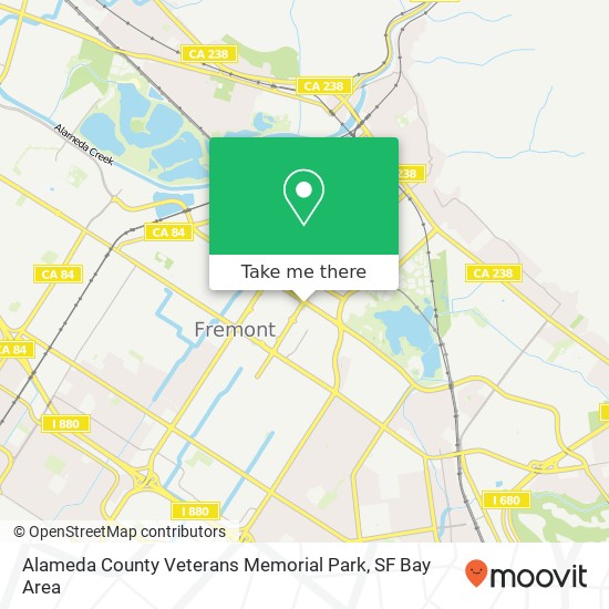 Mapa de Alameda County Veterans Memorial Park