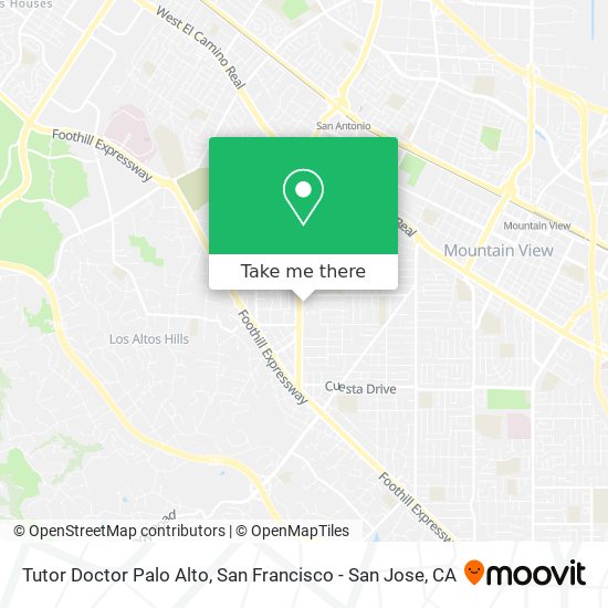 Tutor Doctor Palo Alto map