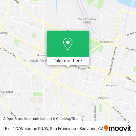Exit 1C/Whisman Rd/W map