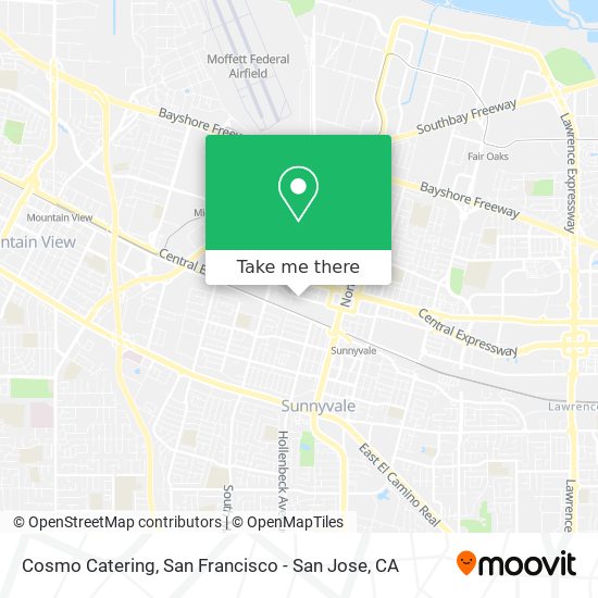 Cosmo Catering map