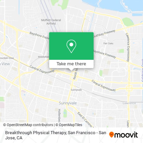 Mapa de Breakthrough Physical Therapy