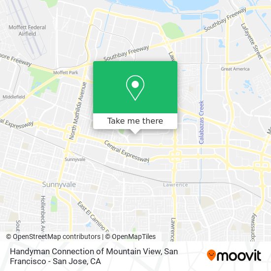 Handyman Connection of Mountain View map