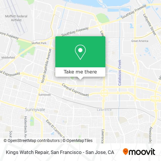 Mapa de Kings Watch Repair