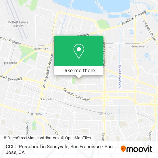 Mapa de CCLC Preschool in Sunnyvale