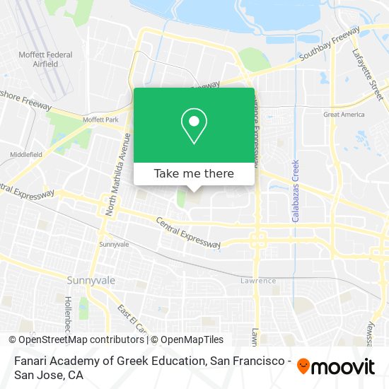 Mapa de Fanari Academy of Greek Education