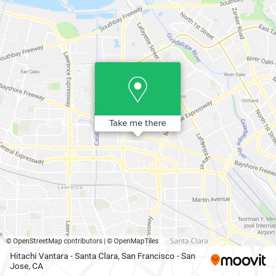 Mapa de Hitachi Vantara - Santa Clara