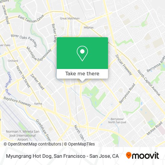 Myungrang Hot Dog map