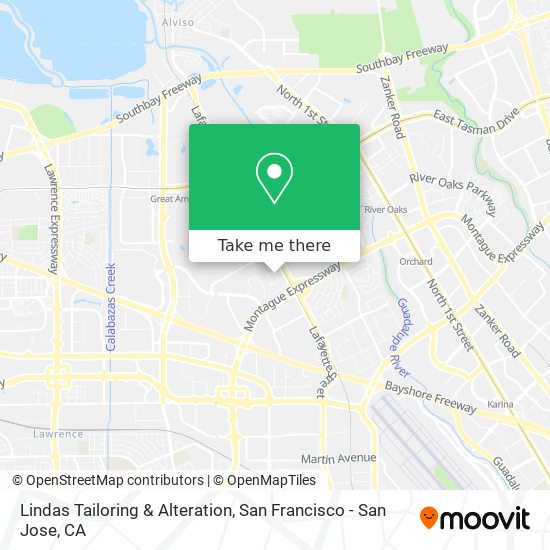 Lindas Tailoring & Alteration map