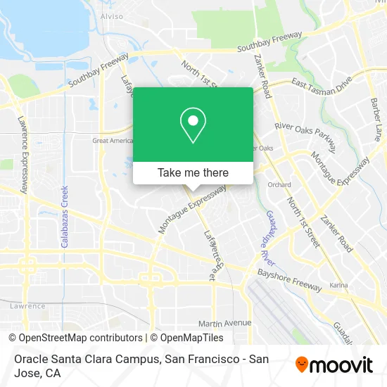 Oracle Santa Clara Campus map