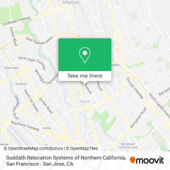 Mapa de Suddath Relocation Systems of Northern California