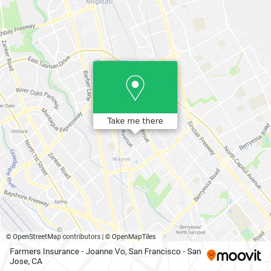 Farmers Insurance - Joanne Vo map